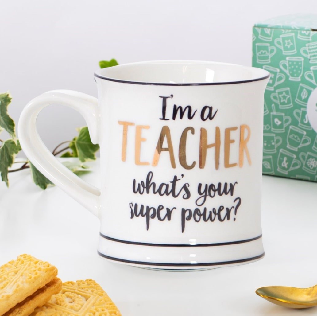 Metallic Monochrome I'm A Teacher Mug