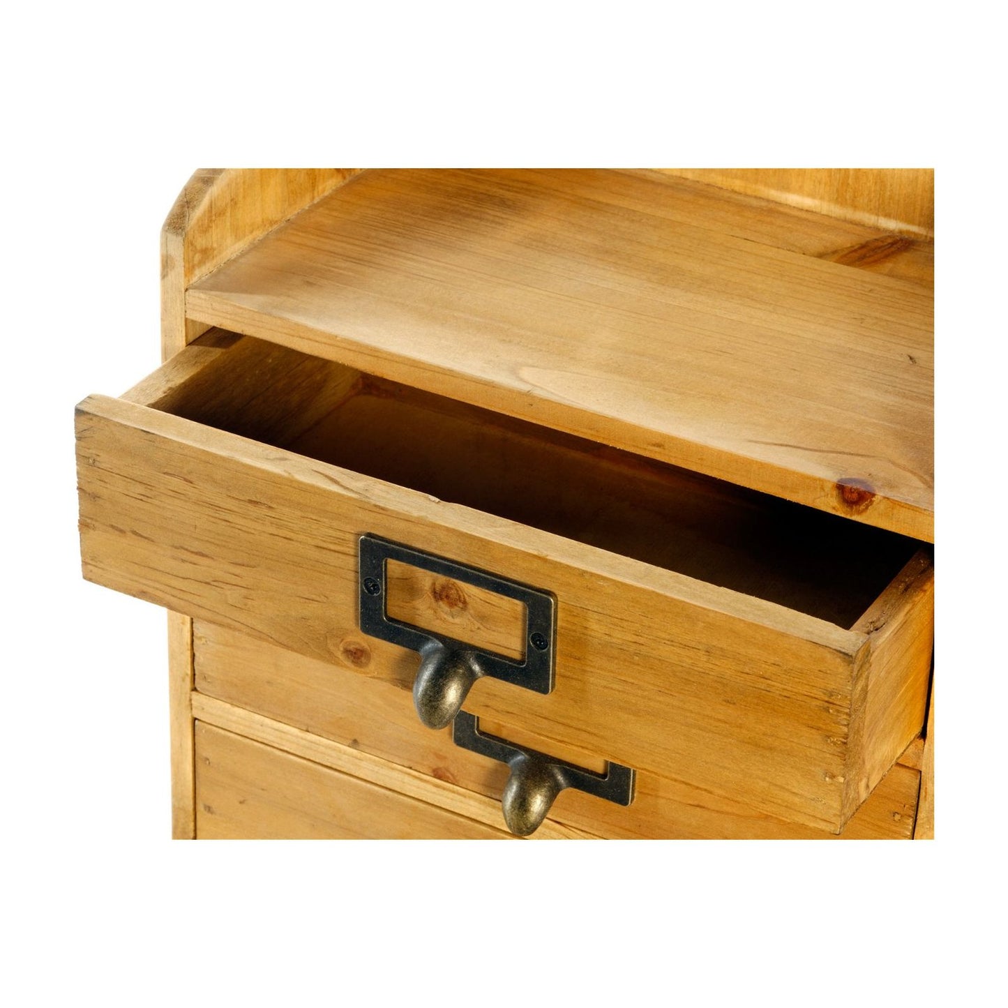 3 Drawers Rustic Wood Storage Organizer