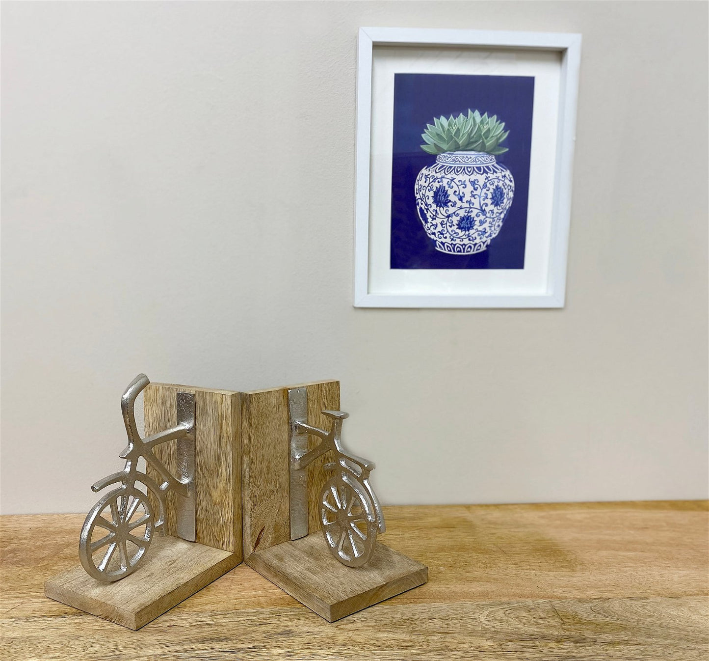 Set of Two Bicycle Bookends