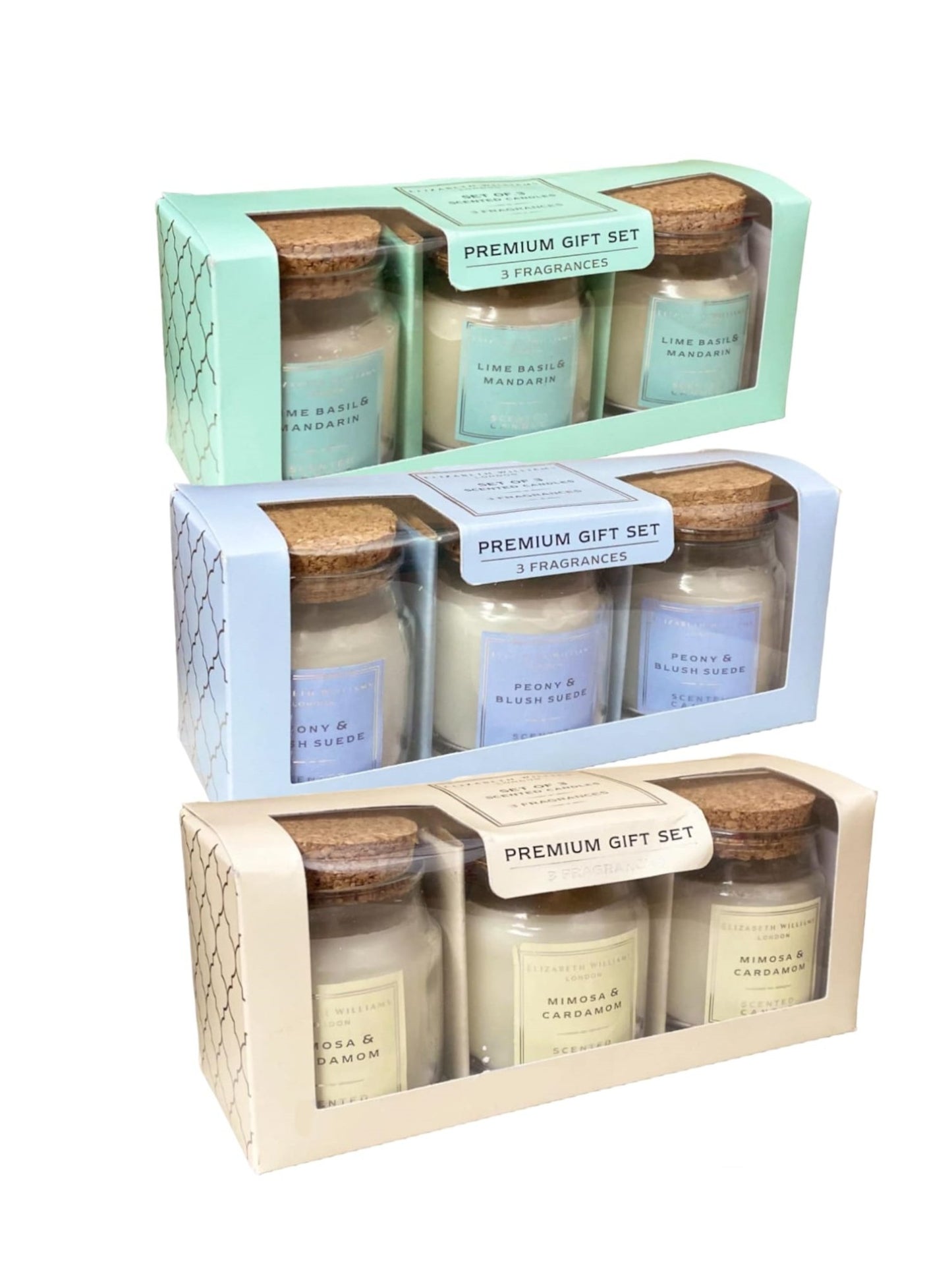 Six Sets of Trio Candle Gift Box