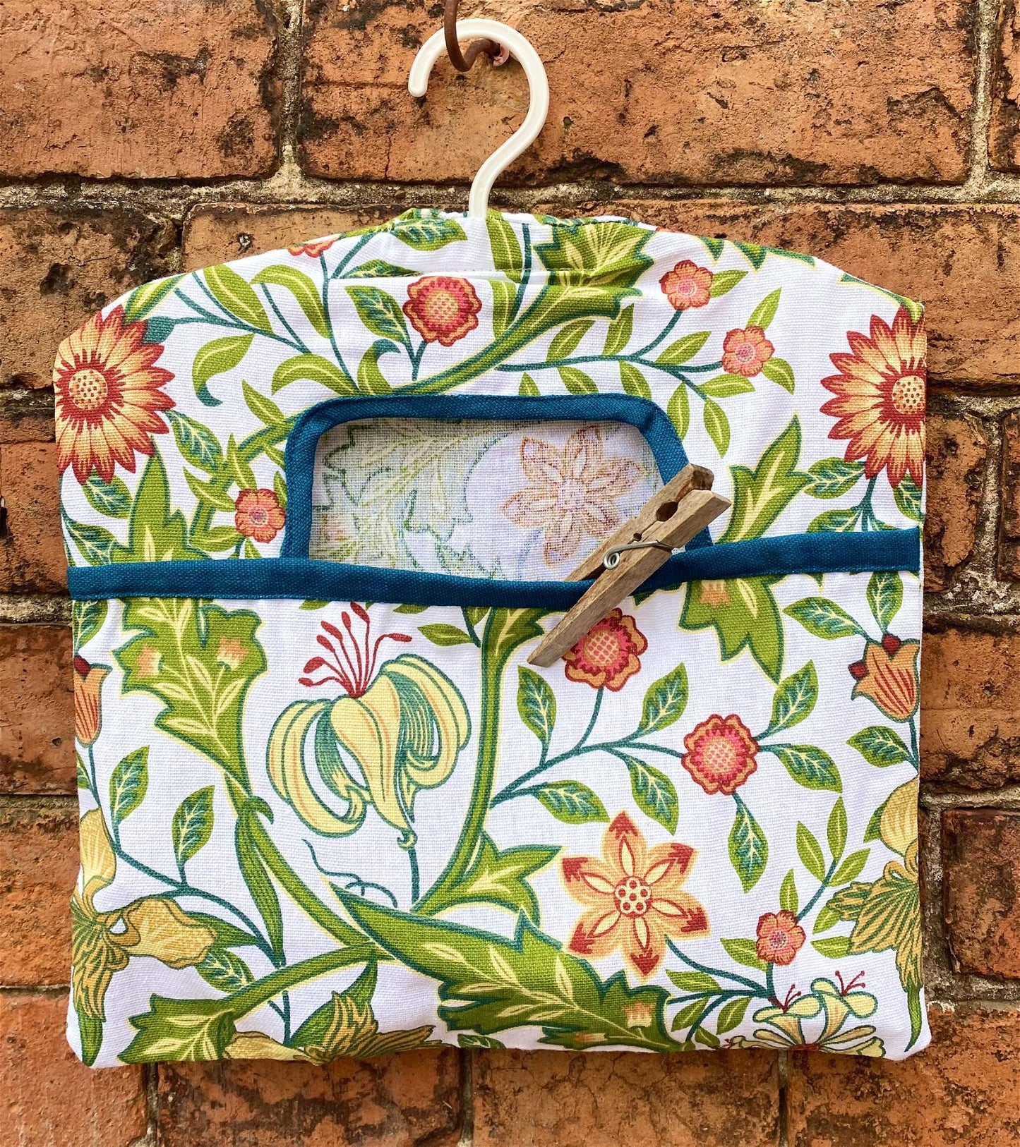 Blue Sussex Peg Bag