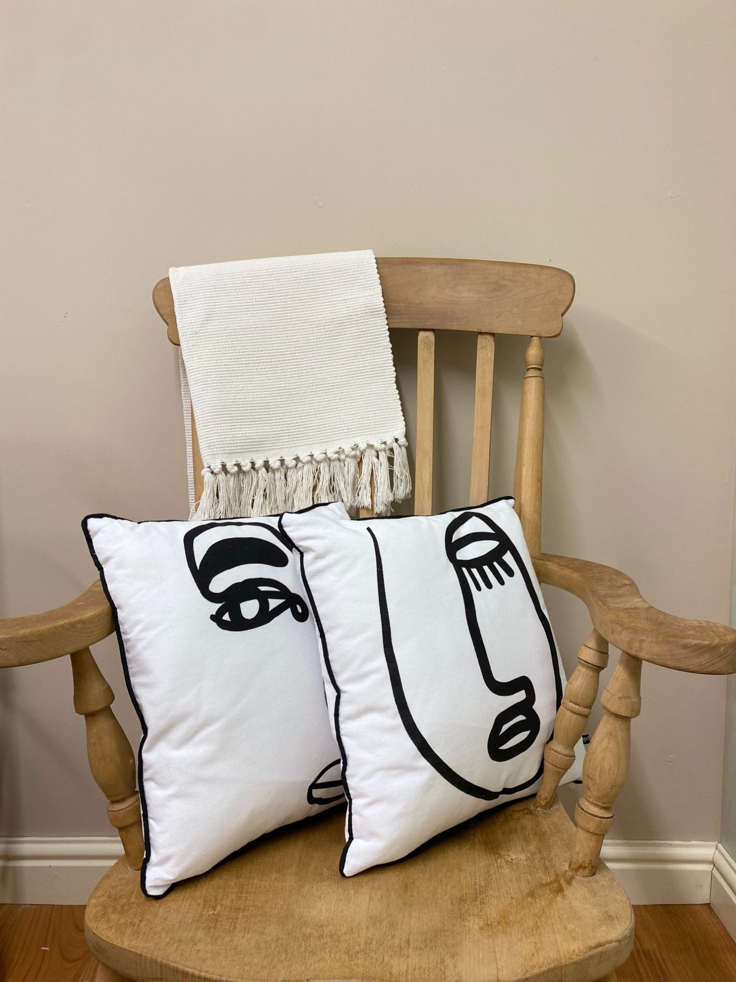 Face Print Scatter Cushions