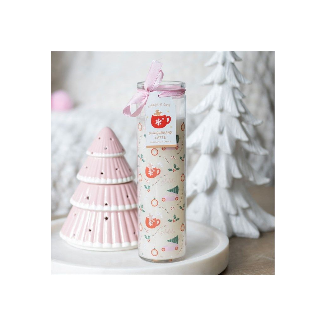 Sugarplum Fun Christmas Print Tube Candle