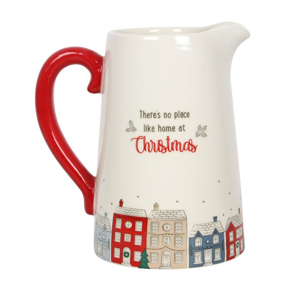 17cm Christmas Village Ceramic Flower Jug