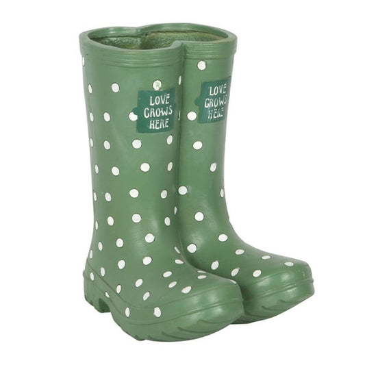 Light Green Welly Boot Planter