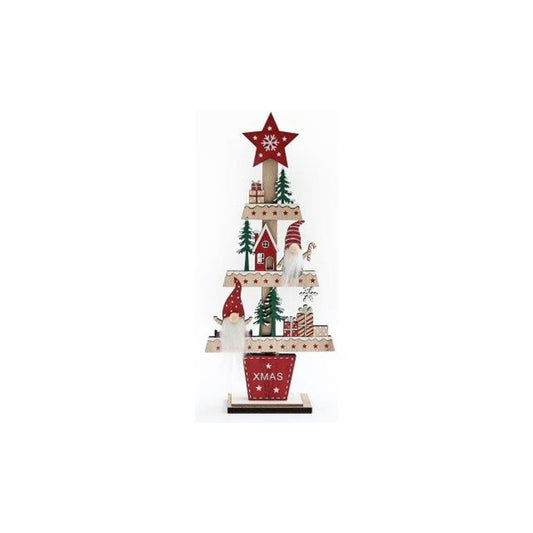 29.5cm Wooden Gonk Tree Standing Decoration